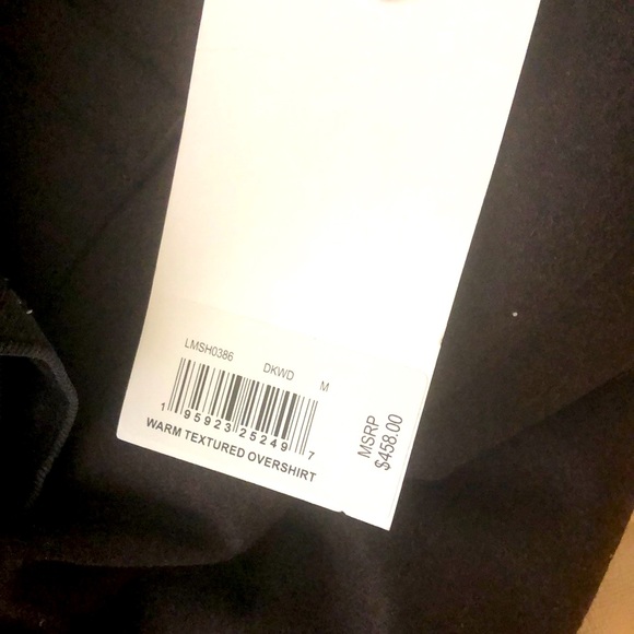 NWT FRAME Denim Men’s Warm Textured Overshirt in Brown (Size Medium) - Picture 8 of 8